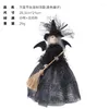 Juldekorationer Halloween Tree Topper Witch Miko Psychic Doll Top Star Home Decor