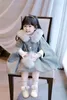 Baby Girl Poncho Real Fox Fur Winter Spädbarn Småbarn Child Princess Hooded Cape Fur Collar Girls Outwear Cloak Top Warm Clothes 216484701