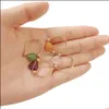 Band Rings Band Heart Rings Natural Stone Crystal Agate Healing Rose Quartz Ring for Women Drop Delivery 2021 Jewelry Lulubaby DHA74