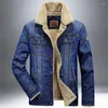 Herrjackor tang 2022 Autumn Winter Men's Jacket and Coats Fashion Mens Jeans märke denim tjock varm utkläder manliga cowboykläder