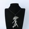 Anhänger Halsketten Nette Regenschirm Design Halskette Mode Frauen Lange Kette Schmuck Party Mädchen Geschenke