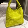 bolsas de grife Bolsa Bolsa Verde Compilação Carteira Bolsas Tote de Alta Capacidade Sacolas de Compras Cesta de Legumes Bolsa de Ombro Star Hand Braid Und