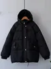 Parkas en duvet pour femmes Syiwidii veste automne hiver femme épaissir manteau chaud avec une capuche surdimensionné Streetwear bleu kaki Parka vêtements d'extérieur élégants 220909