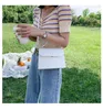 Steen Patent White Crossbody Tasks For Women 2021 Summer Style Small Handbag Mini Tas Pu Leather Handbag Ladi Digner Bollocks