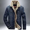 Herrjackor tang 2022 Autumn Winter Men's Jacket and Coats Fashion Mens Jeans märke denim tjock varm utkläder manliga cowboykläder