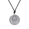 Hänghalsband unisex smycken halsband solomon känsla viking stil special runor och hexagram mönster zinklegering ge droppe