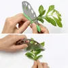 Home Creative 9 Hole Herb Cutting Knife Outdoor Camping Multifunctional Stainless Steel Herbs Peeler Leaf Remover Kitchen