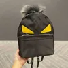 Evening Bag Little Monster Backpacks Women Waterproof Couple Shopping Handbag Designer Shoulder Bags Leather Travel Crossbody Female Backpack With Fluff