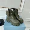 botas rois de grife de luxo botas femininas monolith austrália couro real náilon com bolsa removível preto senhora botas ao ar livre sapatos com caixa no43