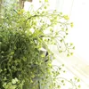 Dekoratif çiçekler 5pcs/lot yapay yeşil çim bitki simülasyonu plastik kabuk calla yeşillik asma düğün çiçek