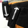 Calças masculinas RainbowTouches 2022 NOVA MODA CAUSAIS TREINAMENTO DE TREINAMENTO DE ESPORTES LOGAS MENOS MOLOS POCKETS LETRAS IMPRESSÃO DE Splicing Pants T220909