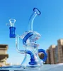 Tjock Tall Water Cycle Glass Bong Hookahs Water Pipes Bongs Recycler Oil Rigs Dab Rig Perc Percolators For Smoking 14mm