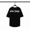 Palms Angels T Shirts 22SS Letter Loose Casual Unisex Round Neck Short Sleeve Men Women Lovers Style pojkvän Gift T-shirt 801 12