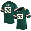 NCAA College Miami Hurricanes Football Jersey Tyler Van Dyke Henry Parrish Jr Ajay Allen Xavier Restrepo Colbie Young Jacolby George Jaden Davis Emory Williams