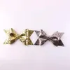 10pcs lot Gold Silver Glitter Sequins Hair Bows Clips Handmade Hairpins Girls Hairgrips Fashion Headwear16984378863