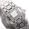 Handgjorda diamantmarvägg 9015 Mekanisk rörelse Titta på 41mm Sapphire Business Waterproof Armtwatch Montre de Luxe gåvor för män