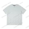 xinxinbuy Hommes designer Tees Paris Gradient letter print O-Neck manches courtes coton femmes noir blanc XS-L