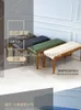 Stockage de vêtements Table à manger nordique tabouret long en bois massif canapé d'extrémité de lit moderne simple entrée à la maison changement de chaussures
