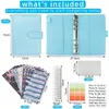 Confezione regalo Quaderno a fogli mobili a 6 fori PU A6 Binder Budget Planner Folder Sheets Covers