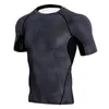 Chemises actives Sport Blouse haut homme jambières d'exercices Fitness Sports course Yoga athlétique chemise à manches courtes respirant Sportwear