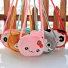 5 pièces beaux enfants porte-monnaie dessin animé en peluche sacs de messager mignon Animal Panda chat lapin moelleux bébé enfant maternelle sac à bandoulière