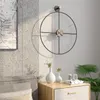 Wandklokken Joylove Nordic Modern Design Grote metalen stijl Wathces House Slaapkamer Iron Art Watch 220909