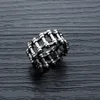 Hip Hop Stainless Steel Bike Motorcycle Chain Ring for Men Sports Finger Jewelrys