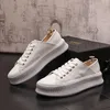 British Designer Wedding Dress Party shoes Fashion Non-slip White Vulcanized Breathable Casual Sneakers Round Toe Business Driving Walking Loafers J138