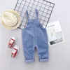 Overalls Spring Autumn Cotton Cartoon Pattern Children Boys Girls Fashion Denim Camisole Pants 0-4 Years Kid Overall Long Pants 220909