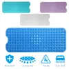 Antislip Baddouche Extra lang met aanzuiging Grote 100 x 40 cm Bathtub Mat Toepassing op oudere kinderen Zwangere vrouwen LJ1911486