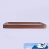 DHL Rectangle Black Walnut Plates Delicate Kitchen Wood Fruit Vegetable Bread Cake Dishes Multi Size Tea Food Snack Trays bb0123