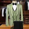 Erkekler Takım Blazers Tasarım Turuncu Çiçek Baskısı Erkekler İnce Fit Düğün Damat Adam Smokin Marka Lüks Şal Yüzü Blazer Ye Pants 3pcs 220909