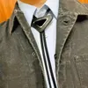 Cravatte firmate da donna da uomo Cravatta da collo in pelle moda per uomo Donna con motivo Lettere Cravatte Collana con cravatte tinta unita in pelliccia