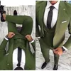 Мужские костюмы Blazers Men Suit Prom Tuxedo Slim Fit 3 Piece Groom Wedding Swide для мужчин Custom Blazer Terno Masuclino 3 Peate JacketVestpant 220909