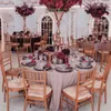 Para decora￧￣o de casamento, casamentos dourados florestas vasos de casamentos jantares centrais pe￧as de pedestals stand