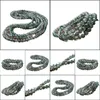 B￤rade str￤ngar p￤rlstr￤ngar mossa agatp￤rlor/gr￶na armband/mti-skiktade buddha armband/kristalll￤kande smycken droppleverans 202 dhpqw