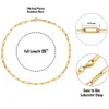 Link Chain Women ketting roestvrijstalen gouden kleurenketting ketting voor Wome
