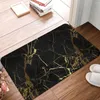 Tapijten Zwart en goud marmeren textuur Doormat tapijt Mat voetpad bad antislip ingang keuken slaapkamer wasbaar antiwear