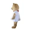 Costume de mascotte d'ours mignon d'Halloween, personnage de dessin animé en peluche, taille adulte, carnaval de Noël, fête d'anniversaire, tenue fantaisie