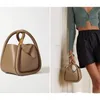 حقائب سهرة Wonton Buns Pillow للنساء جلد طبيعي حقيبة يد نسائية ريترو كتف Crossbody فاخر مصمم 2022 Trend