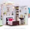 CuteBee Doll House Furniture miniature dollhouse diy miniature house غرفة casa للأطفال diy dollhouse m09f y0329289k8457948