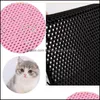 Cat Beds Furniture Waterproof Litter Mat Double Layer Bed Pads Trap Easy Clean Beds Furniture Drop Delivery