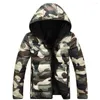 Men's Down Wholesale-Camouflage Winter Jacket Men 2022 Mens Jackets And Coats Doudoune Homme Hiver Marque With Hood