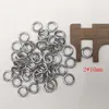 300 stks kavel in bulk zilveren jump ring open split ringen sterke sieraden vinden fit ketens roestvrijstalen accessoires