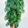 装飾的な花100cm人工植物シルクオリーブの葉緑のぶら下がったブドウ