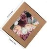 Fleurs décoratives Mariage Artificiel Rose Combo Box Set Pour DIY Bouquets Centres De Table Arrangements De Fleurs