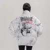 Mens Down Parkas Hip Hop Jacket Parka Hurt Bear Print Men Winter Oversize Windbreaker Streetwear Harajuku Padded Jacket Coat Warme Outwear Hipster 220909