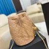 Luksusowa torba do wiadra Czarne skórzane torby na ramię Kobiet Designer torebka Portbel z torbą 2022 Jakość
