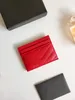 أزياء Caviar Sheepeskin Ladies Sterd Card Card Wallet Wallet