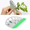 Home Creative 9 Hole Herb Cutting Knife Outdoor Camping Multifunctional Stainless Steel Herbs Peeler Leaf Remover Kitchen